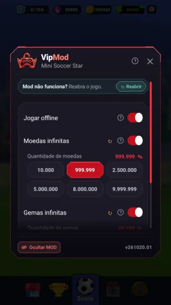 Mini Soccer Star - Futebol 26 — menu mod