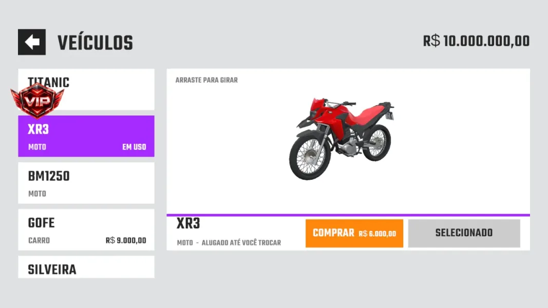 Projeto Grau 2 — xr3 alugada sem ver anuncio