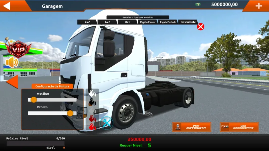 World Truck Driving Simulator — caminhao que pede nivel 5