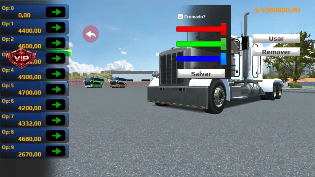 World Truck Driving Simulator — dinheiro infinito comprando rodas na oficina
